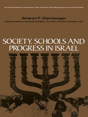 cover image of Society, Schools and Progress in Israel